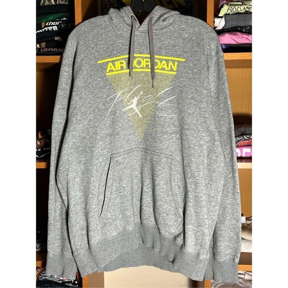 Vintage Y2K Air Jordan Flight Pullover Hoodie - Picture 1 of 8